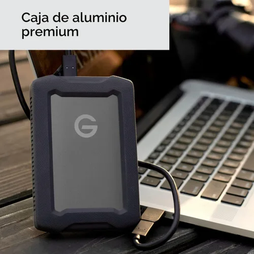 Vista 3 de SanDisk Professional 1TB G-Drive ArmorATD - Disco Duro Externo Portátil Robusto y Duradero HDD, USB-C, USB 3.2 Gen 1 - SDPH81G-001T-GBA1D