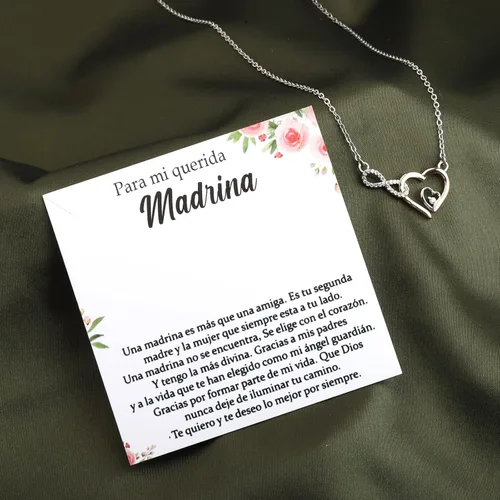 Vista 7 de FOTAP Regalo para Madrina, collar de Madrina, joyería de Madrina, regalo de propuesta de madrina, regalo de confirmación, regalos de bautismo