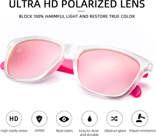 Vista 2 de Gafas de sol para mujer UV400 espejadas, apto para exteriores, vacaciones, conducción