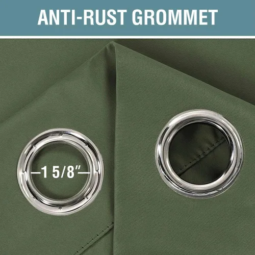 Vista 286 de Cortina opaca para puerta de armario, división de habitación, cortina de tratamiento de ventana para dormitorio, cortina de privacidad con Verde