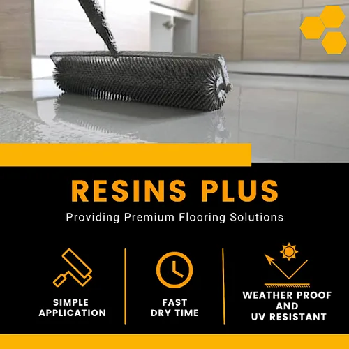 Vista 2 de RS3425 epoxi a base de agua de curado rápido Kit de revestimiento de piso de garaje y epoxi Acabado profesional 2 galones
