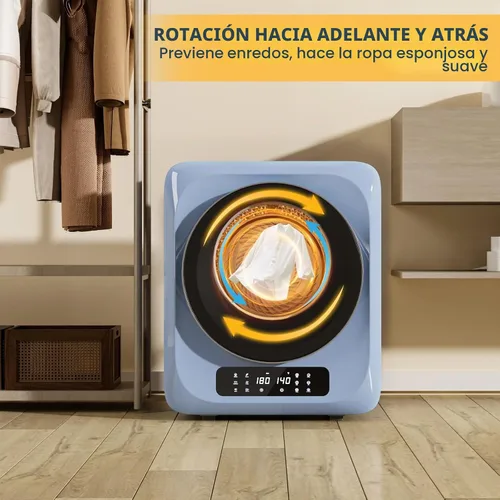 Vista 5 de Zynkez Secadora de ropa portátil de 12 libras, secadora de ropa compacta de 850 W con secadora de botas, 6 modos de secado, secadora eléctrica