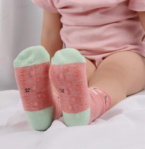 Vista 4 de T.H.L.S 5 pares de calcetines de algodón para niñas de 0 a 15 años de edad