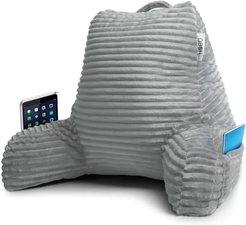 Vista 40 de Nestl Almohada de lectura para niños y adolescentes con espuma viscoelástica triturada, almohadas de respaldo de felpa de corte lujoso para leer
