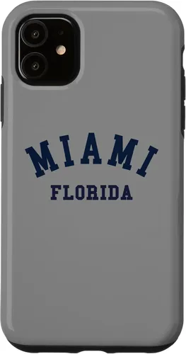 Vista 8 de Miami Florida USA State FL Varsity Style - Carcasa deportiva para iPhone 16