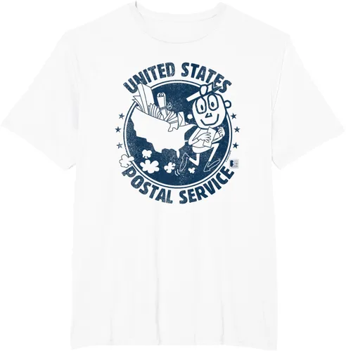 Vista 14 de USPS Camiseta Mr Zip US Postal Service, Gris Gris Oscuro