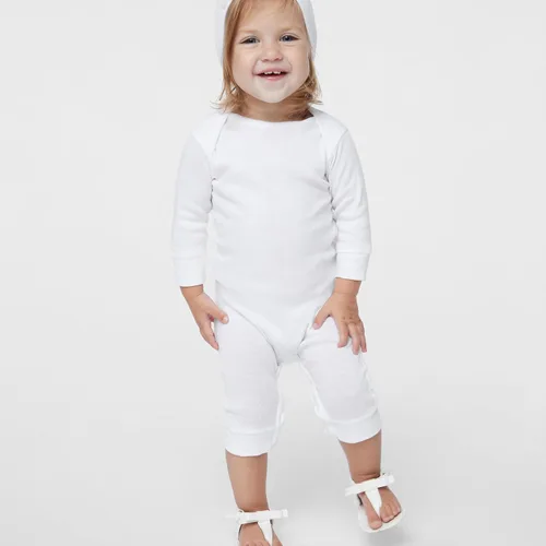 Vista 3 de RABBIT SKINS Body de manga larga para bebé niño y niña recién nacido 0-3 a 24 meses Negro