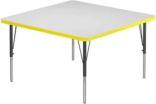 Vista 16 de Correll - Mesa rectangular de 24 x 36 pulgadas, mesa de actividades superior de borrado en seco, altura ajustable (19 a 29), laminado de alta
