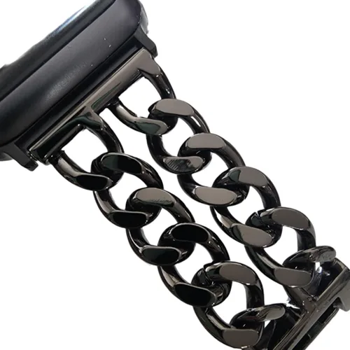 Vista 5 de Adjustable Fashion Chain Link Bracelet Band Compatible with Apple Watch