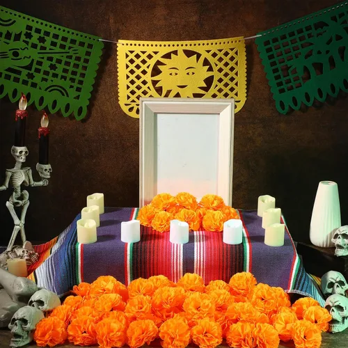 Vista 4 de Funtery - 60 decoraciones para el Día de los Muertos, decoraciones de altar