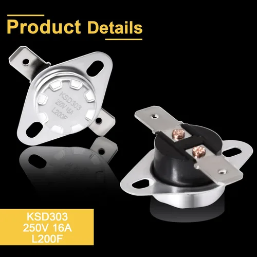 Vista 3 de SRV230-0900 Interruptor de límite alto para estufas de pellets Quadra-Fire Classic Bay 1200i y CB1200. Termodisco de sensor de seguridad de disco