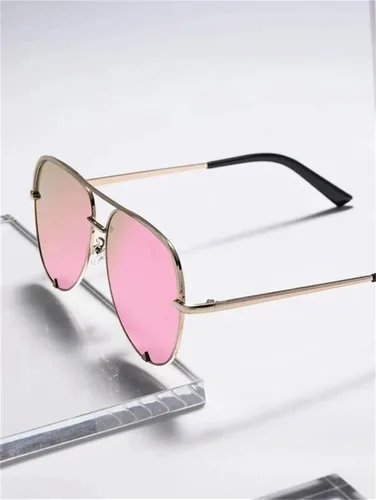 Vista 3 de ADE WU Gafas de sol estilo aviador retro de gran tamaño para mujer, clásicas, negras, doradas, de metal, vintage, grandes pilotos
