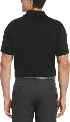 Vista 2 de PGA Tour Men's Airflux Solid Mesh Short Sleeve Classic Golf Polo Shirt (Available in Big & Tall)