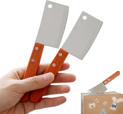 Vista 7 de Mini cuchillo de cocina Set 2 unids paquete caja cortador mini cuchillo de fruta para el hogar cuchillo de queso de cocina
