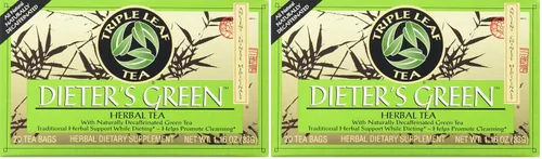 Vista 4 de Triple Leaf Tea s - Dieter's Green Herbal Tea, 20 bolsas
