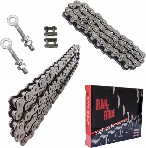 Vista 6 de Cadena delantera de mini bicicleta compatible con Coleman CT200U CT200U-EX BT200X Cadena de mini bicicleta MB200 MB165 Baja Warrior Heat Mini Baja