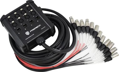 Vista 9 de PRORECK Cables Serpiente de Placa de Circuito de Envío XLR de Perfil Bajo de 16 Canales, Cable Divisor XLR para En Vivo, Grabación, Escenario
