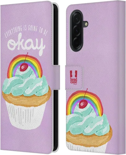 Vista 116 de Head Case Designs Assortment Cupcakes Happiness Leather Wallet Case Compatible with Samsung Galaxy A07 4G Surtido