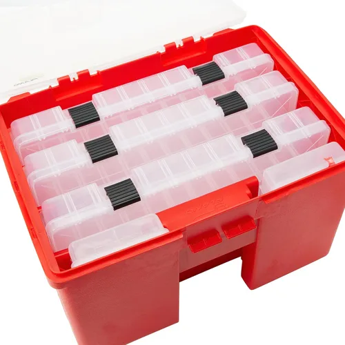 Vista 3 de Plano Molding 932001 - Organizador portátil con tapa, color rojo
