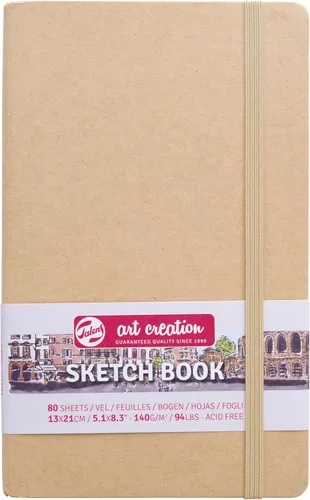 Vista 4 de Talens Art Creation Cuaderno de bocetos 80 hojas, 5.1 in x 8.3 in, negro