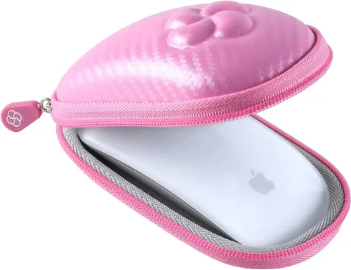 Vista 12 de Funda rígida compatible con Apple Magic Mouse (1, 2 y 3 generaciones), incluye mosquetón (negro)