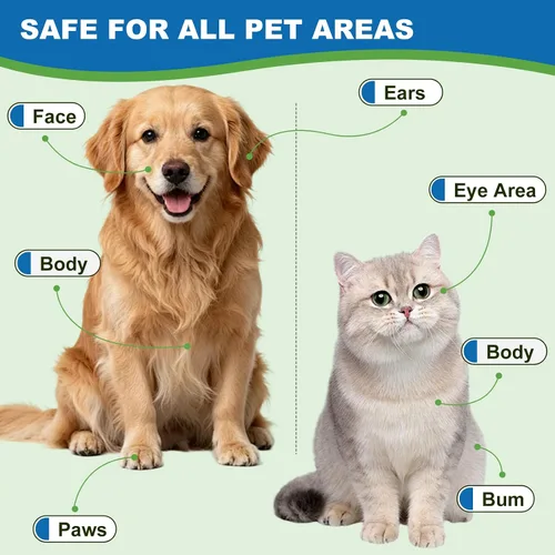 Vista 3 de Toallitas hipoalergénicas para mascotas para perros y gatos