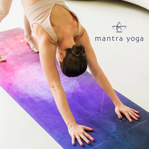 Vista 6 de Mantra Yoga Travel PRO 1.5mm con almohadilla para las rodillas - Esterilla plegable para fitness y ejercicio con bolsa Ligera, compacta