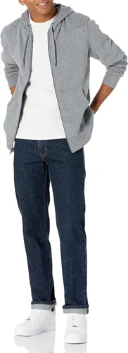 Vista 4 de Tienda Essentials Men's Full-Zip Hooded Fleece Sweatshirt (Available in Big & Tall)