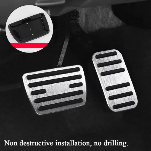 Vista 3 de Rifoda para Honda Civic Pedal de Acelerador y Freno Cobertura Antideslizante Compatible con 10ª Gen Civic 2021 2020 2019 2018 2017 2016 Juego de Azul