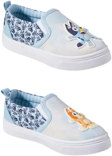 Vista 2 de Ground Up Bluey - Zapatos deportivos sin cordones para niños y niñas, tallas 8-13