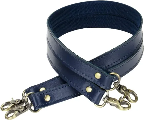 Vista 37 de Allzedream - Bolsa de hombro de repuesto de lona de cuero auténtico, 2