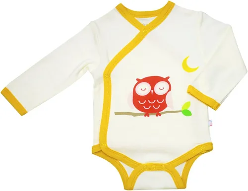 Vista 34 de Babysoy Kimono de algodón orgánico de manga larga Onesie Bodysuit