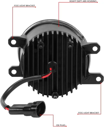 Vista 6 de DNA MOTORING FL-ZTL-308-CH Proyector LED antiniebla para el lado del conductor y del pasajero