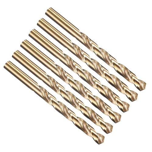 Vista 113 de PATIKIL Broca Jobber de 0.039 in, vástago recto M35 cobalto 5% acero de alta velocidad 135° acabado dorado para metal duro de acero inoxidable - 2