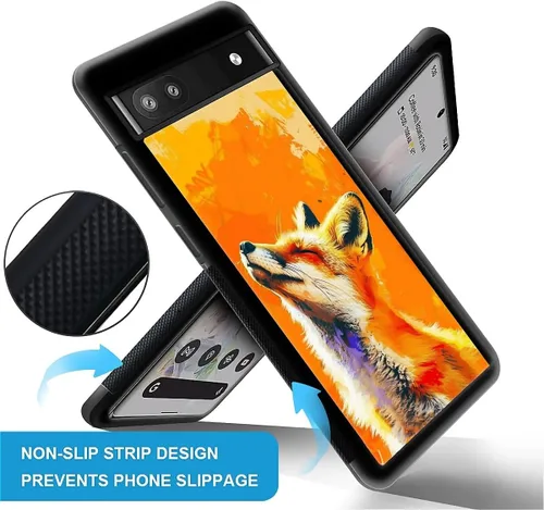 Vista 1340 de Compatible con Google Pixel 4A 5G Mobile Case Creative Acrylic Panel trasero Silicona Protección Grip especialmente diseñado para Google Pixel 4A 5G