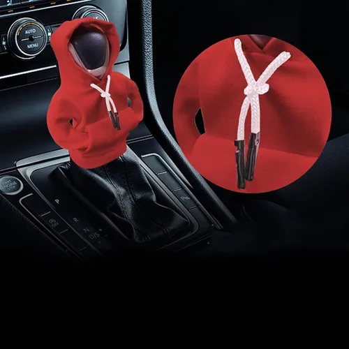 Vista 2 de Topaliving Sudadera con capucha para palanca de cambios de automóvil, divertida perilla de palanca de cambios, suéter para invierno, funda