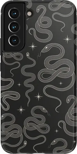 Vista 47 de Casely Funda para Galaxy S9 Postura de cadáver Yoga de esqueleto Diseño protector delgado esencial de doble capa