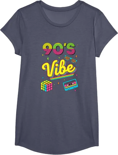 Vista 14 de 90s Nostalgia Retro Apparel - 90'S Vibe Retro T-Shirt Negro