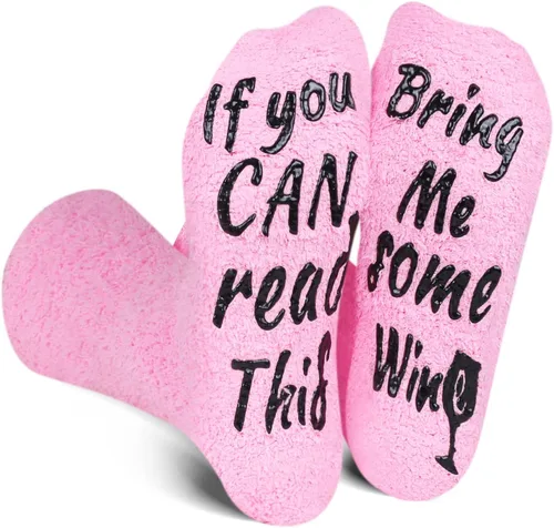 Vista 2 de Funny Fall Fuzzy Socks in Cupcake Packaging Crazy If You Can Read This Comfy Socks Christmas Gifts for Her
