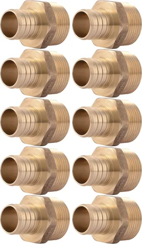 Vista 11 de SharkBite Adaptador Macho MNPT de Engaste de 1 Pulgada, Accesorio de Plomería de Latón, Tubería PEX, Cobre, UC140LFA