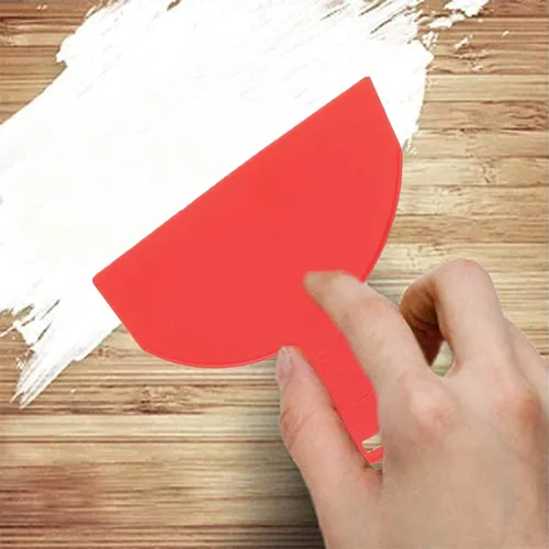 Vista 3 de Utoolmart Raspador de masilla 6 "plástico flexible masilla cuchillos esparcidor desechable para pegar paneles de yeso pintura de pared rojo 1 unids