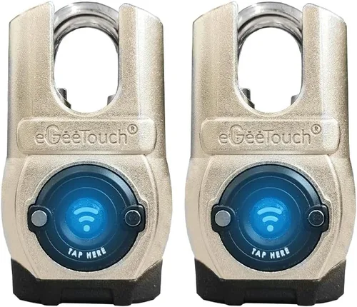 Vista 9 de 5ª generación - Candado inteligente para exteriores – (diseño único, anticorte) Bluetooth y NFC sin llave, seguridad resistente a la intemperie