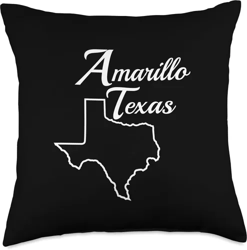 Vista 4 de Amarillo Texas Throw Pillow
