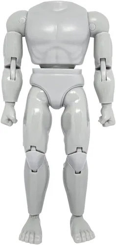 Vista 3 de Figures Toy Company Cuerpo muscular retro tipo S de 8 pulgadas (afroamericano)