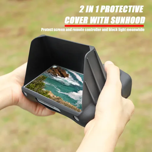 Vista 2 de Funda para controlador de control remoto Mini 3 con parasol para DJI Mini 3 Pro/Mini 3 Cámara Drone Accesorios RC Control remoto Cubierta