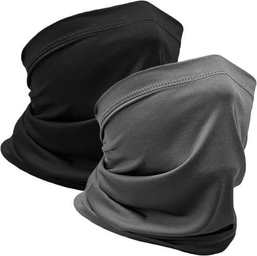 Vista 11 de WOXVM 2 paquetes de polaina para el cuello, bufanda, bufanda de Gator para enfriar el sol, pasamontañas, bandana, protección UV, para hombres
