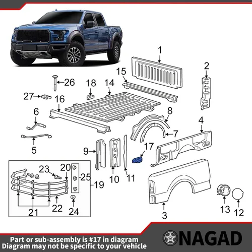Vista 8 de Anclajes de amarre para ganchos de amarre Ford 2000-2017 Compatible con F-150 Styleside 2004-2017 Compatible con Explorer Sport Trac 2001-2010