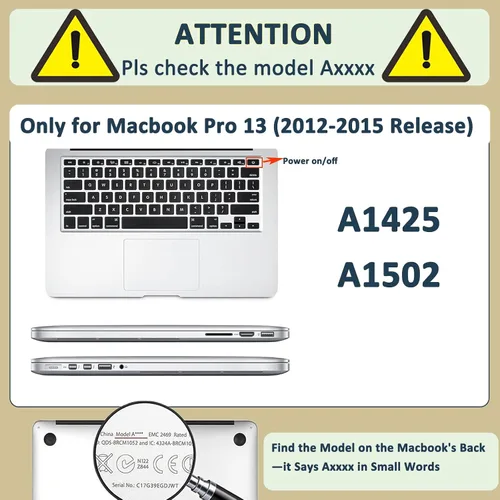 Vista 119 de Carcasa para laptop MacBook Air de 11 pulgadas 2015 2014 2013 2012 2011 2010 versión modelo A1465 A1370, Air 11.6 pulgadas a presión funda rígida