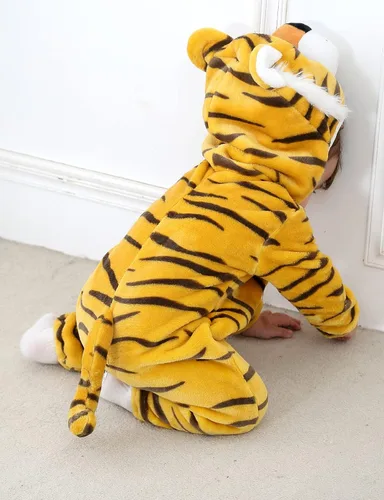 Vista 5 de BJWEO - Lindo disfraz para bebé niñas y niños pequeños y recién nacidos disfraz de Navidad Halloween enterizo de invierno piyamas de cosplay