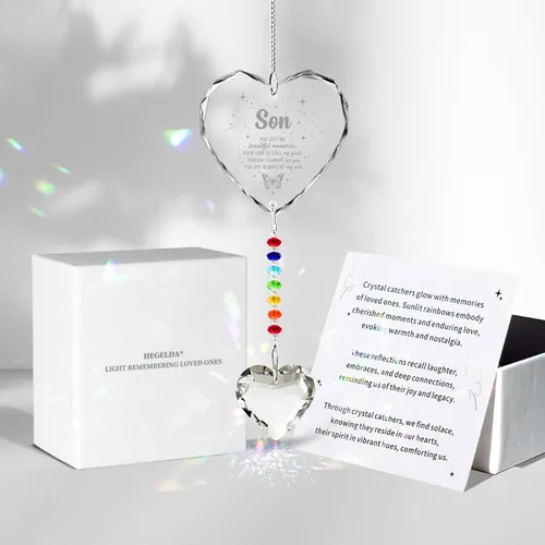 Vista 10 de Regalos conmemorativos para gatos por pérdida de gato, atrapasoles de cristal K9 para ventanas, regalo personalizado de condolencias para mascotas